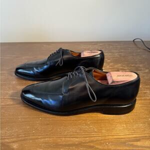 Allen Edmonds Delray Split Toe Derby Shoes in Black Custom Calf, size 9.5 D